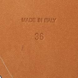 Pre Owned Givenchy Size 36 Black Leather Studded Buckle Detail Ankle Boots