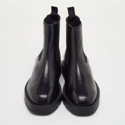 مملوكة مسبقًا Givenchy Size 38 Black Leather Ankle Length Chelsea Boots