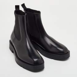 مملوكة مسبقًا Givenchy Size 38 Black Leather Ankle Length Chelsea Boots