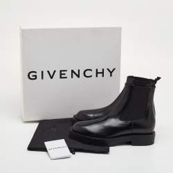 مملوكة مسبقًا Givenchy Size 38 Black Leather Ankle Length Chelsea Boots