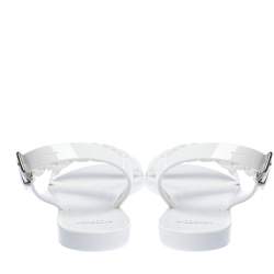 Pre Owned Givenchy White Jelly Chain-Link Flat Sandals Size 41