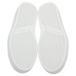 Pre Owned Givenchy White/Red Urban Street Logo Sneakers Size EU 38