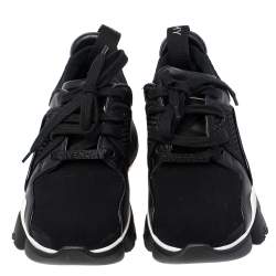 مملوكة مسبقًا حذاء رياضي جيفنشي جاو نيوبرين وسويدي أسود عنق منخفض مقاس 36 