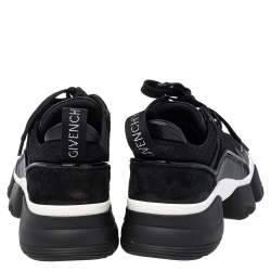 مملوكة مسبقًا حذاء رياضي جيفنشي جاو نيوبرين وسويدي أسود عنق منخفض مقاس 36 