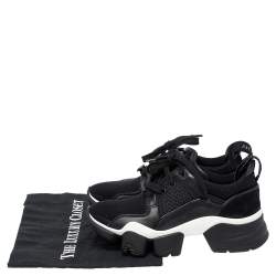 مملوكة مسبقًا حذاء رياضي جيفنشي جاو نيوبرين وسويدي أسود عنق منخفض مقاس 36 