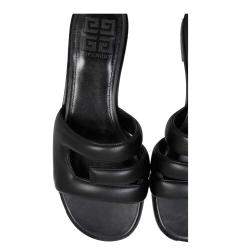 Pre Owned Givenchy Black Leather G Slide Sandals Size IT 40