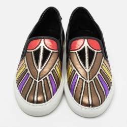 Pre Owned حذاء رياضي جيفنشي ستريت نيودوس جلد متعدد الألوان سليب أون مقاس 36.5