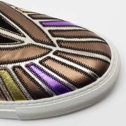 Pre Owned حذاء رياضي جيفنشي ستريت نيودوس جلد متعدد الألوان سليب أون مقاس 36.5