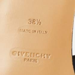 Givenchy Burgundy Croc Embossed Leather 4G Slide Flats Size 38.5