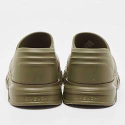 Givenchy Green Rubber Marshmellow Sandals Size 36