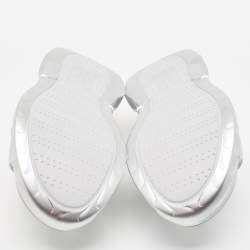 Givenchy Silver Rubber Marshmallow Sandals Size 36