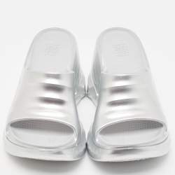 Givenchy Silver Rubber Marshmallow Sandals Size 36