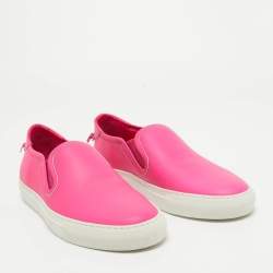 مملوكة مسبقًا Givenchy Pink Leather Slip On Sneakers Size 40