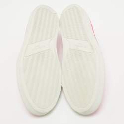 مملوكة مسبقًا Givenchy Pink Leather Slip On Sneakers Size 40