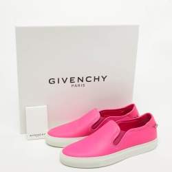 مملوكة مسبقًا Givenchy Pink Leather Slip On Sneakers Size 40