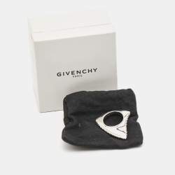 Givenchy Shark Tooth Silver Tone Ring Size 52