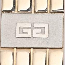 Pre Owned Givenchy Gold Tone Metal Charm Key Holder 