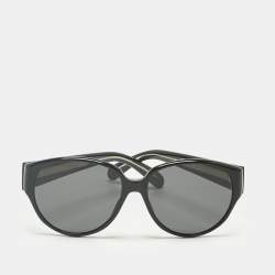 Pre Owned Givenchy Black GV 7122/S Round Sunglasses