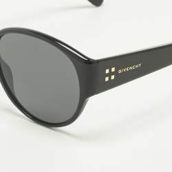 Pre Owned Givenchy Black GV 7122/S Round Sunglasses
