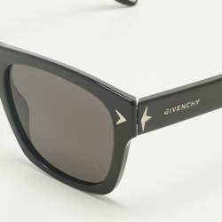 Pre Owned Givenchy Black GV 7011S Square Sunglasses