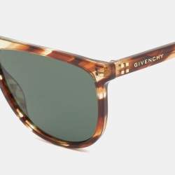 Pre Owned Givenchy Tortoise Grey GV7145/S Frame Square Sunglasses
