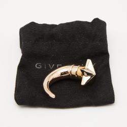 Givenchy Star Shark Tooth Two Tone Metal Single Magnetic Earring