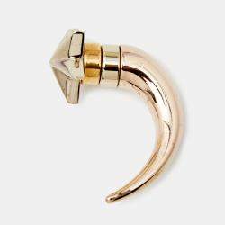 Givenchy Star Shark Tooth Two Tone Metal Single Magnetic Earring