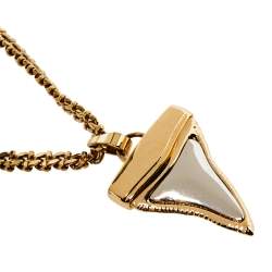 Givenchy Small Shark Tooth Double Layered Necklace