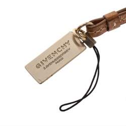 Givenchy Brown Leather Cell Phone Charm
