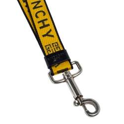 Givenchy Yellow Nylon Webbing Logo Keyring Strap