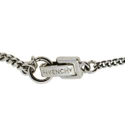 Pre Owned قلادة جيفنشي معدن فضي اللون وكريستال