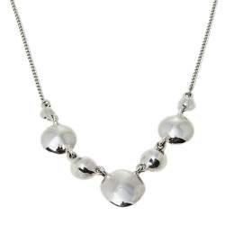 Pre Owned قلادة جيفنشي معدن فضي اللون وكريستال