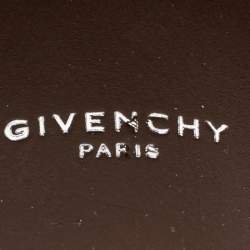 مملوكة مسبقًا سوار جيفنشي جلد أسود مطبوع بالشعار مقاس صغير - سمول