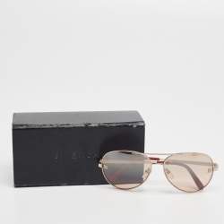 Pre Owned Givenchy Red SGV464 Aviator Gladiator Sunglasses