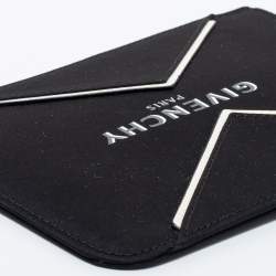 Givenchy Black/White Fabric and Leather Logo Phone Case Strap
