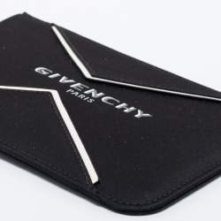Givenchy Black/White Fabric and Leather Logo Phone Case Strap
