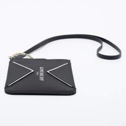 Givenchy Black/White Fabric and Leather Logo Phone Case Strap
