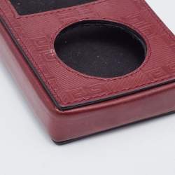 Givenchy Burgundy Monogram Embossed Leather iPod Case