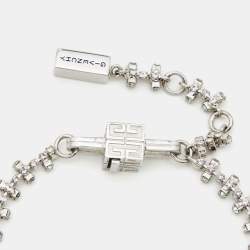 Givenchy  4G Crystal Silver Tone Bracelet