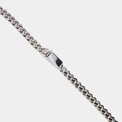Pre Owned Givenchy Shark Tooth Crystal Gunmetal Tone Necklace