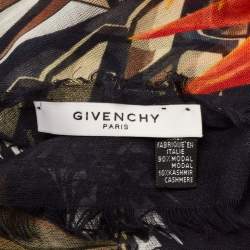 Givenchy Multicolor Paradise Flowers Print Modal and Cashmere Scarf