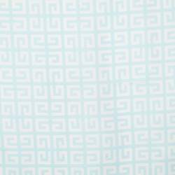 Givenchy Blue Logo Printed Silk Square Scarf