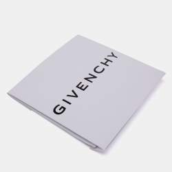 Givenchy Blue Logo Printed Silk Square Scarf