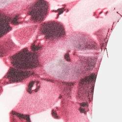 Pre Owned Givenchy Multicolor Floral Printed Silk Square Scarf