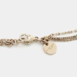Givenchy Gold Tone Multi Strand Necklace