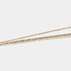 Givenchy Gold Tone Multi Strand Necklace