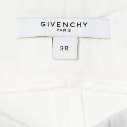 Givenchy Off-White Crepe High Waist Tapered Leg Pants M