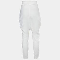 Givenchy Off-White Crepe High Waist Tapered Leg Pants M