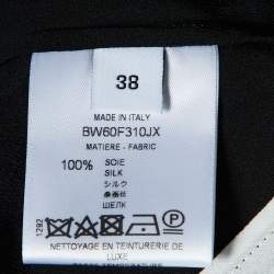 Givenchy Multicolor Colorblock Silk Cap Sleeves Top M