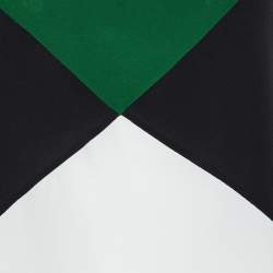 Givenchy Multicolor Colorblock Silk Cap Sleeves Top M